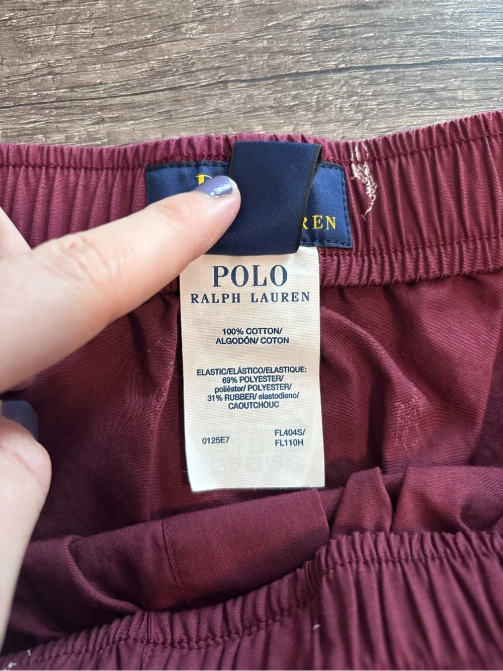 Polo Ralph Lauren Pony Print Boxer Shorts Burgundy Men's XL